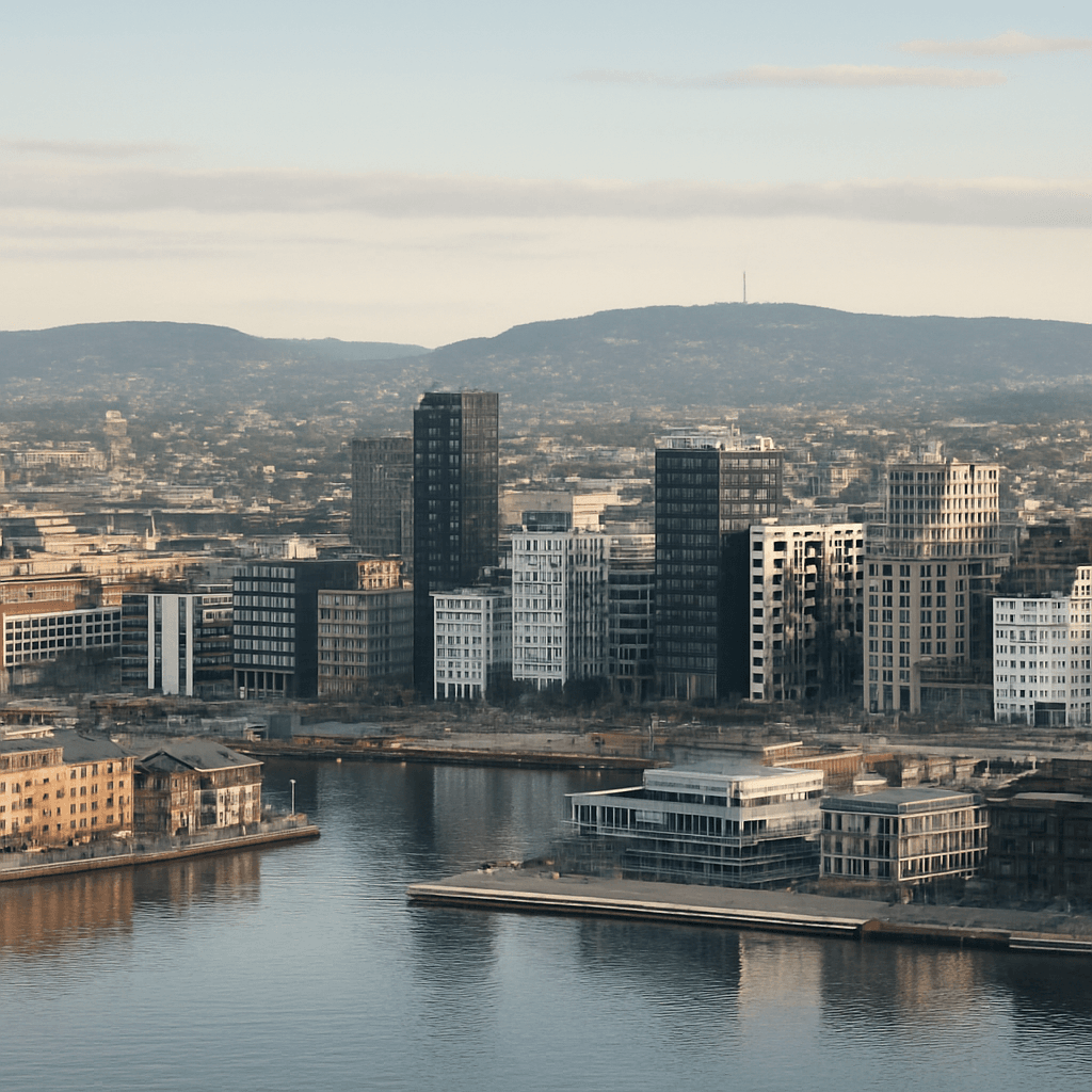 Why Oslo is worth your time: Hero image of Oslo’s waterfront and skyline with the fjord in the background, ideally shot in soft daylight.