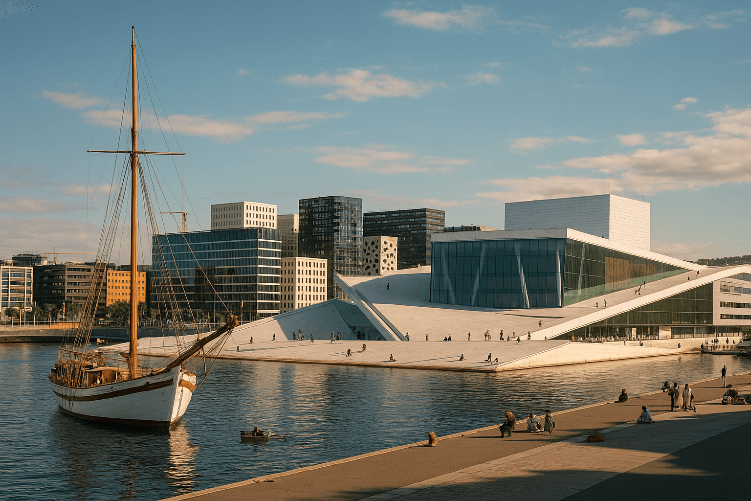 Top Things to Do in Oslo: Illustration or photo showing a mix of Oslo highlights such as the waterfront, iconic architecture, and a museum exterior.