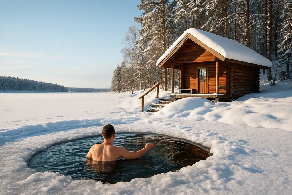 What to do in Finland by season: Lifestyle image of sauna, lake swimming, or winter snow activity to reinforce the seasonal activity recommendations.